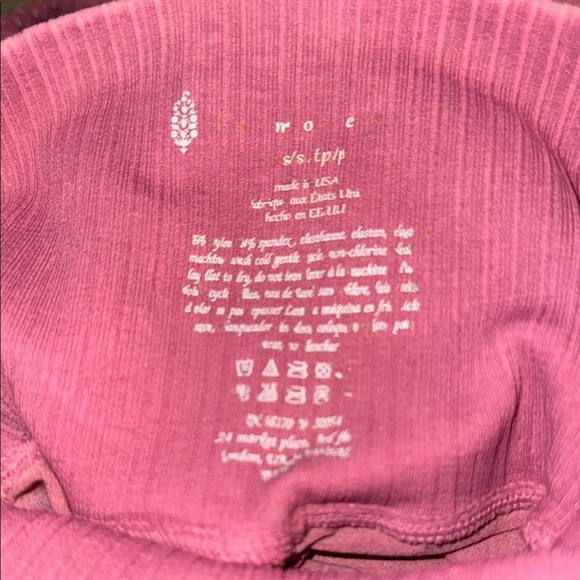 Free people - Pink Leggings- size small - Picture 3 of 4